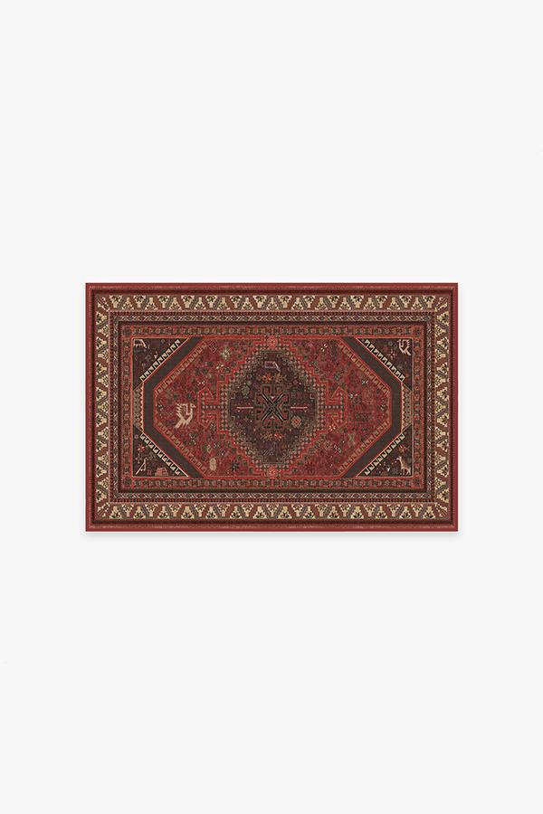 Zareen — Halı, Scarlet Kırmızı, AREA, beyaz zemin, 2x3