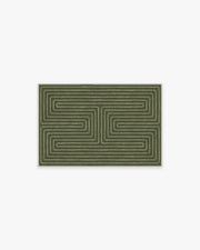 Labyrinth — Halı, Fern Yeşil, AREA, beyaz zemin, 2x3