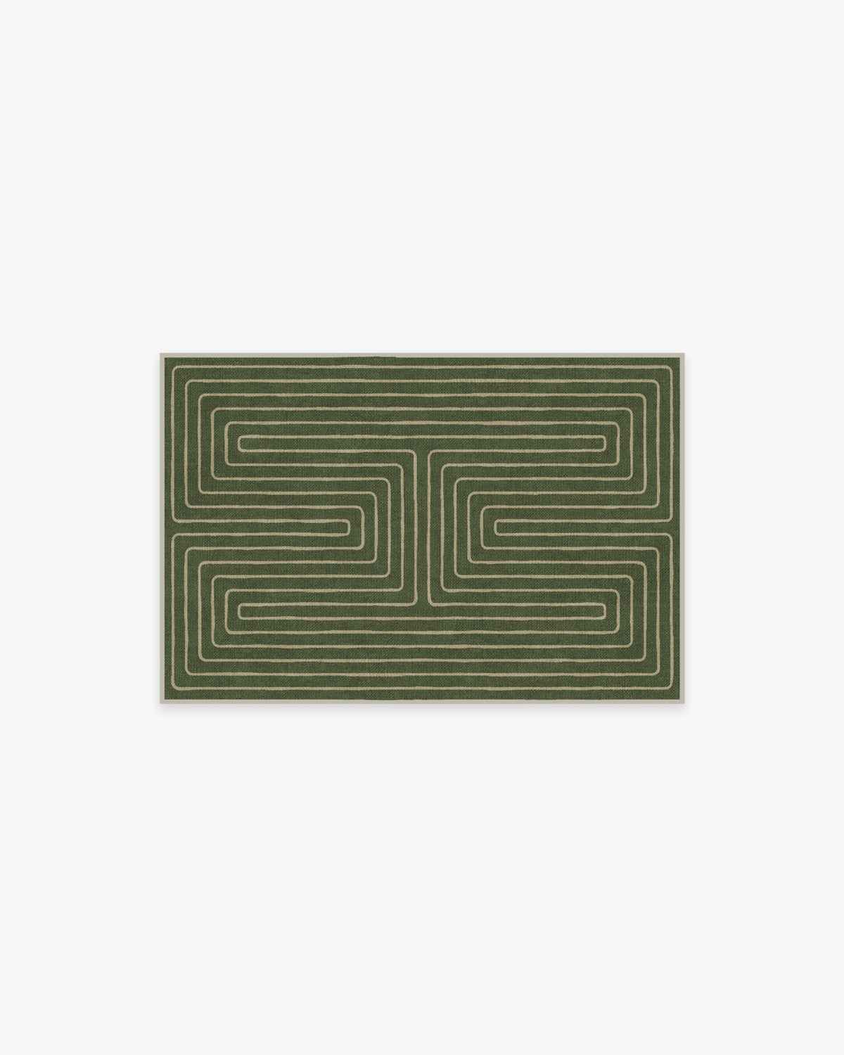 Labyrinth — Halı, Fern Yeşil, AREA, beyaz zemin, 2x3