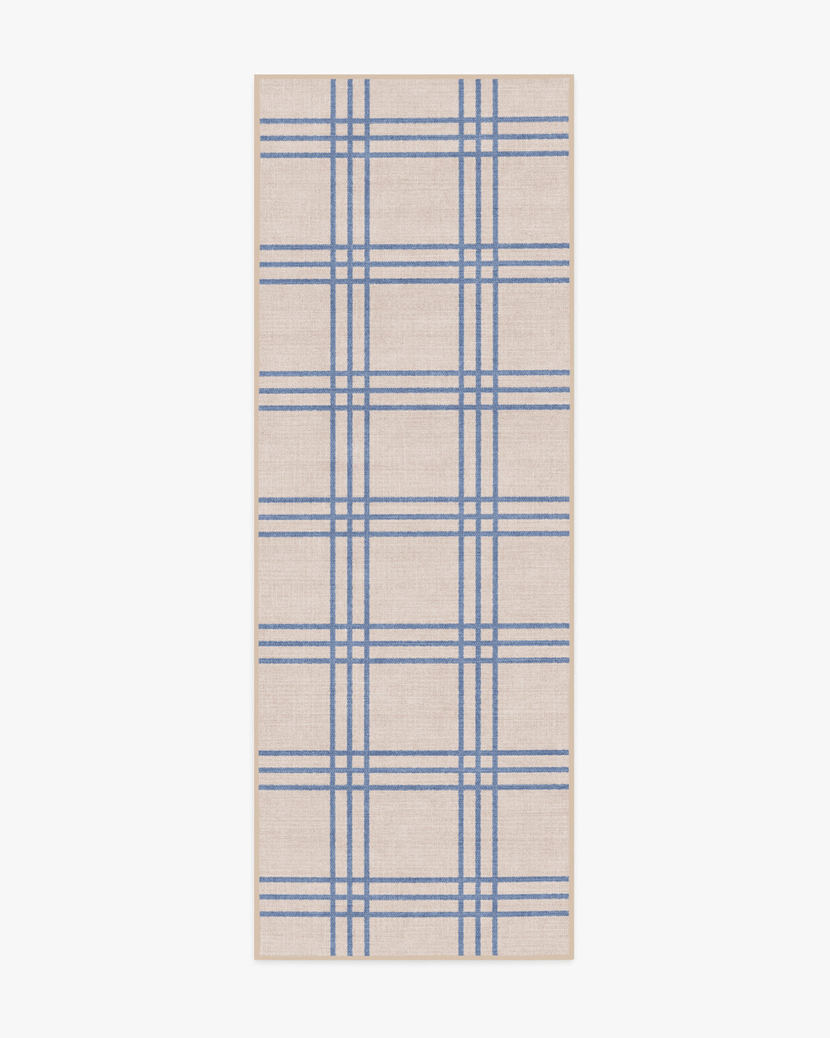 Pierre — Halı, Arduvaz Mavi ve Nötr, RUNNER, beyaz zemin, 2x7