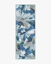 Peony Promenade — Halı, Arduvaz Mavisi, RUNNER, beyaz zemin, 2x7