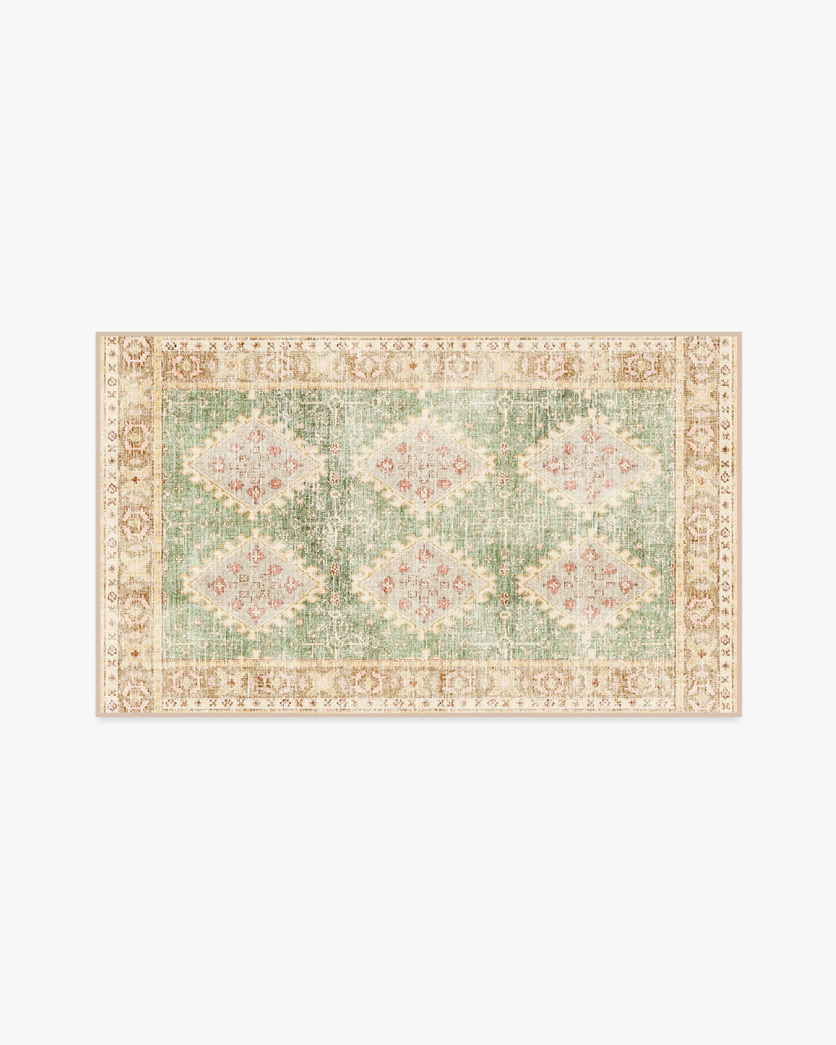 Zosia — Halı, Adaçayı Altın, AREA, beyaz zemin, 3x5