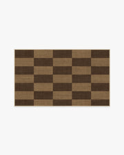 Yates Check — Halı, Kahverengi, AREA, beyaz zemin, 3x5