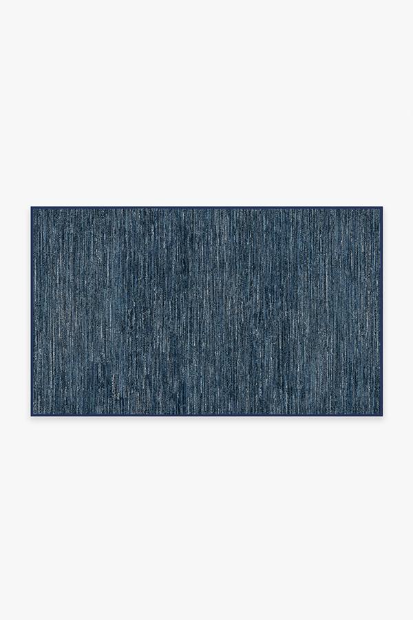Chunky Solid — Halı, Mavi, AREA, beyaz zemin, 3x5