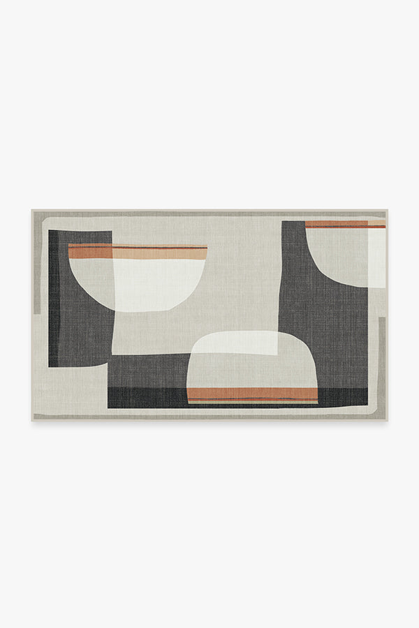 Olena — Halı, Antrasit, AREA, beyaz zemin, 3x5
