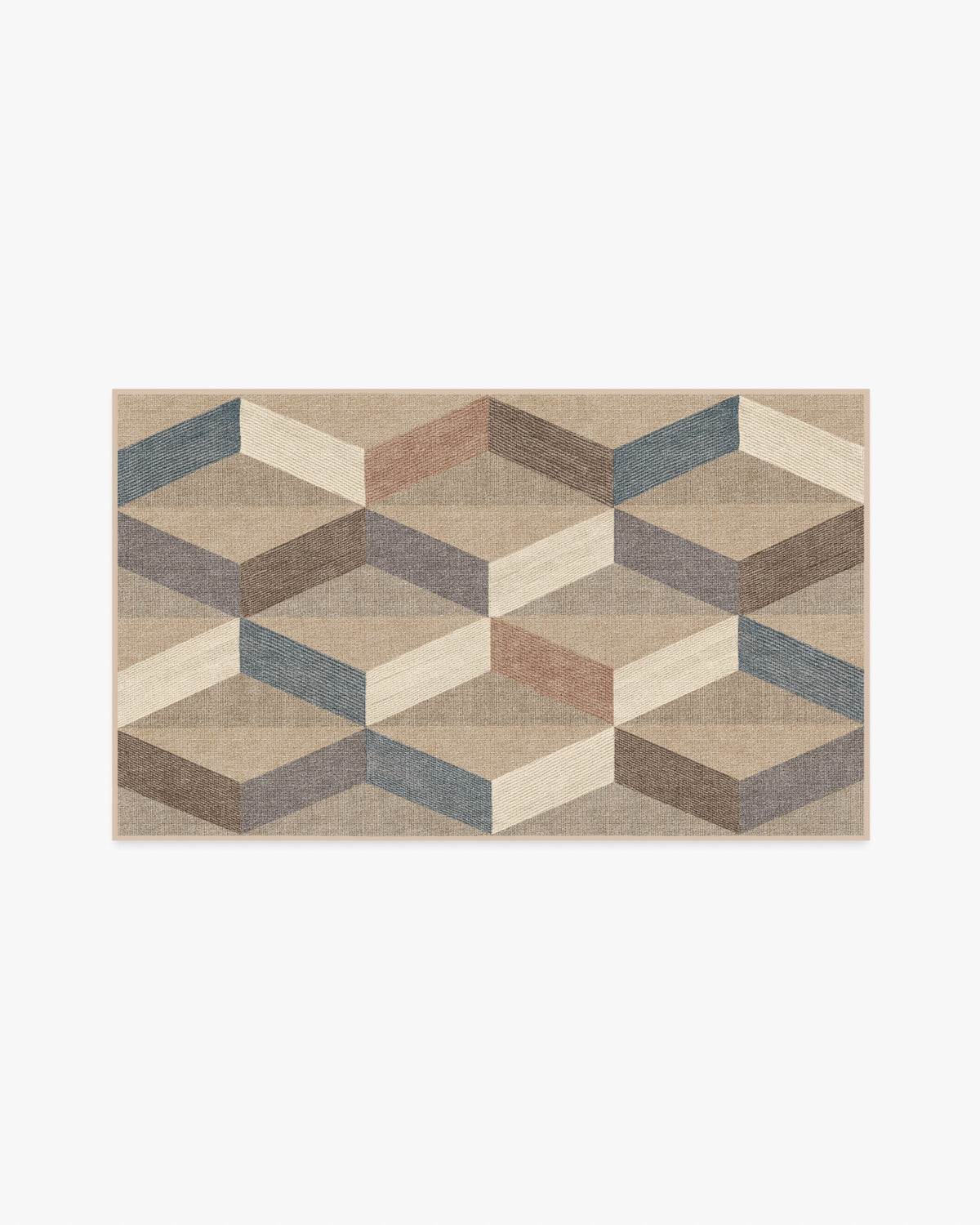 Kya — Halı, Bej, AREA, beyaz zemin, 3x5