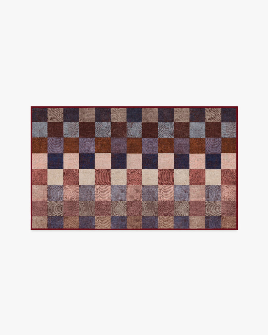 Flux — Halı, Bakır Çok Renkli, AREA, beyaz zemin, 3x5