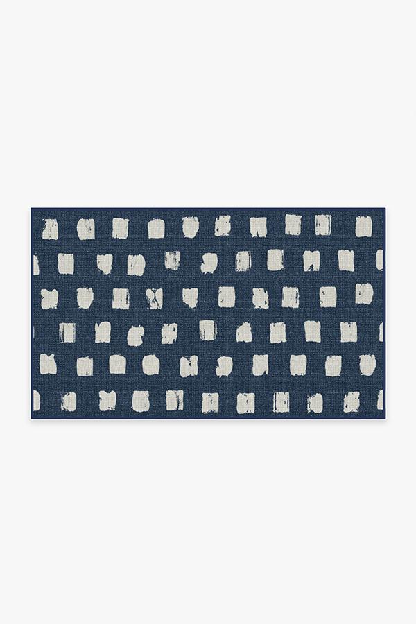 Cobblestone — Halı, Lacivert, AREA, beyaz zemin, 3x5