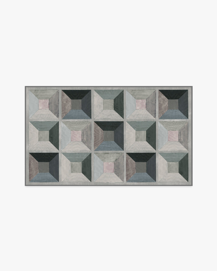 Hedra — Halı, Gri, AREA, beyaz zemin, 3x5