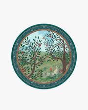 Whimsy Woods — Halı, Çok Renkli, ROUND, beyaz zemin, 6R