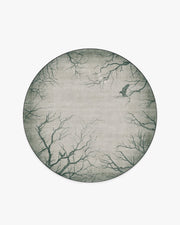 Moonshadows — Halı, Gri, ROUND, beyaz zemin, 6R