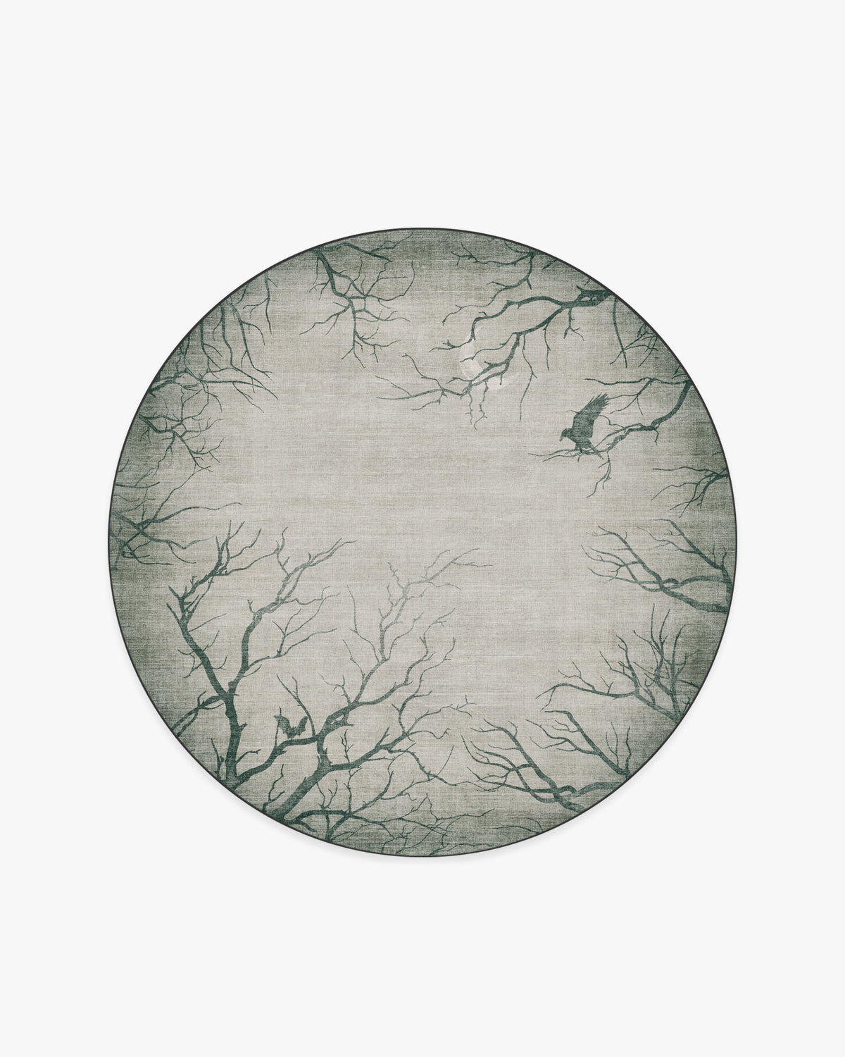 Moonshadows — Halı, Gri, ROUND, beyaz zemin, 6R