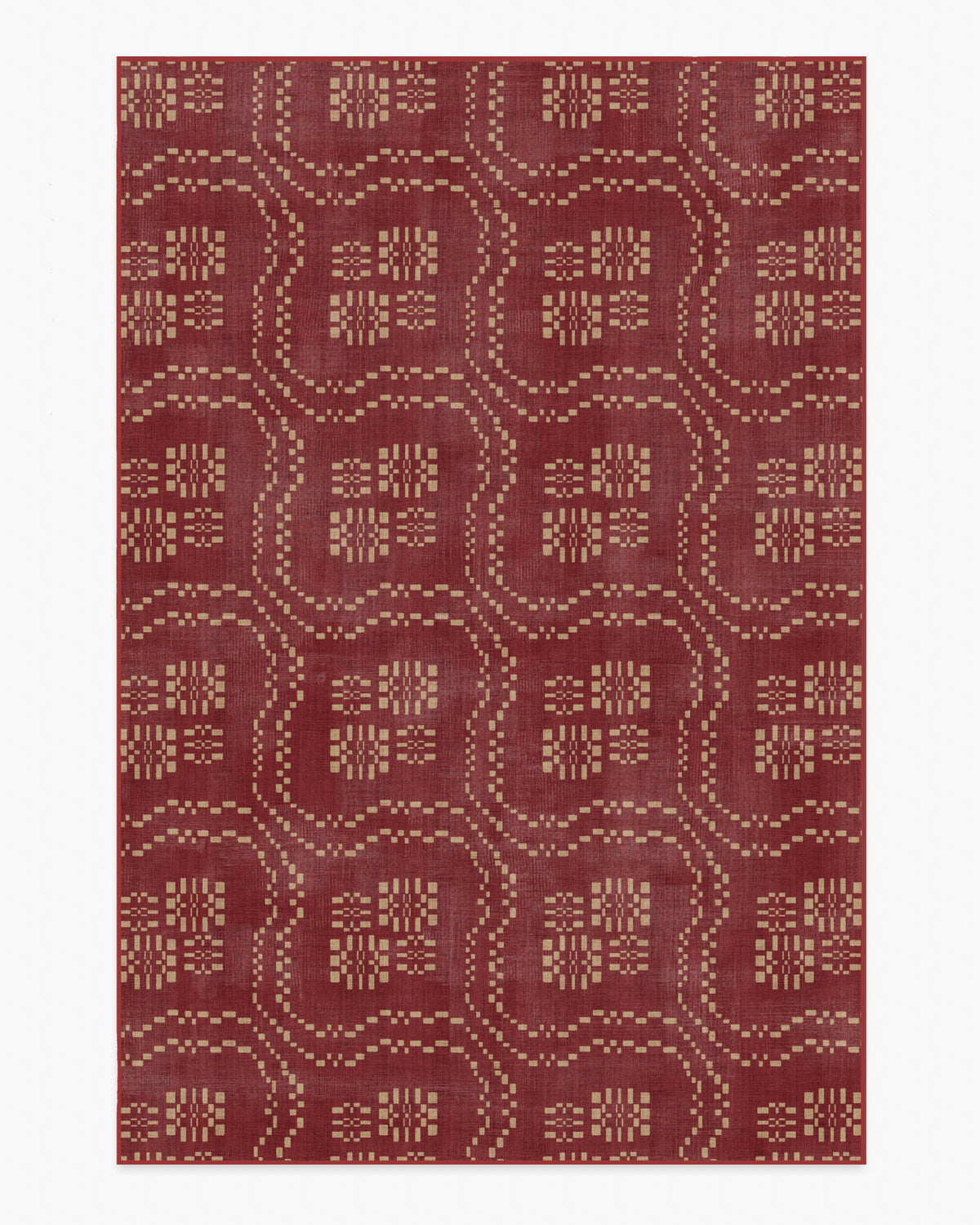 Arlen — Halı, Kehribar Kırmızı, AREA, beyaz zemin, 6x9