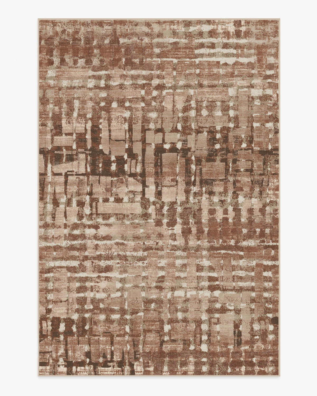 Brooklyn — Halı, Bakır Kil, AREA, beyaz zemin, 6x9