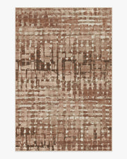 Brooklyn — Halı, Bakır Kil, AREA, beyaz zemin, 6x9