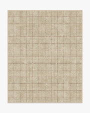 Glen Plaid — Halı, Deve Tüyü Bordo, AREA, beyaz zemin, 8x10