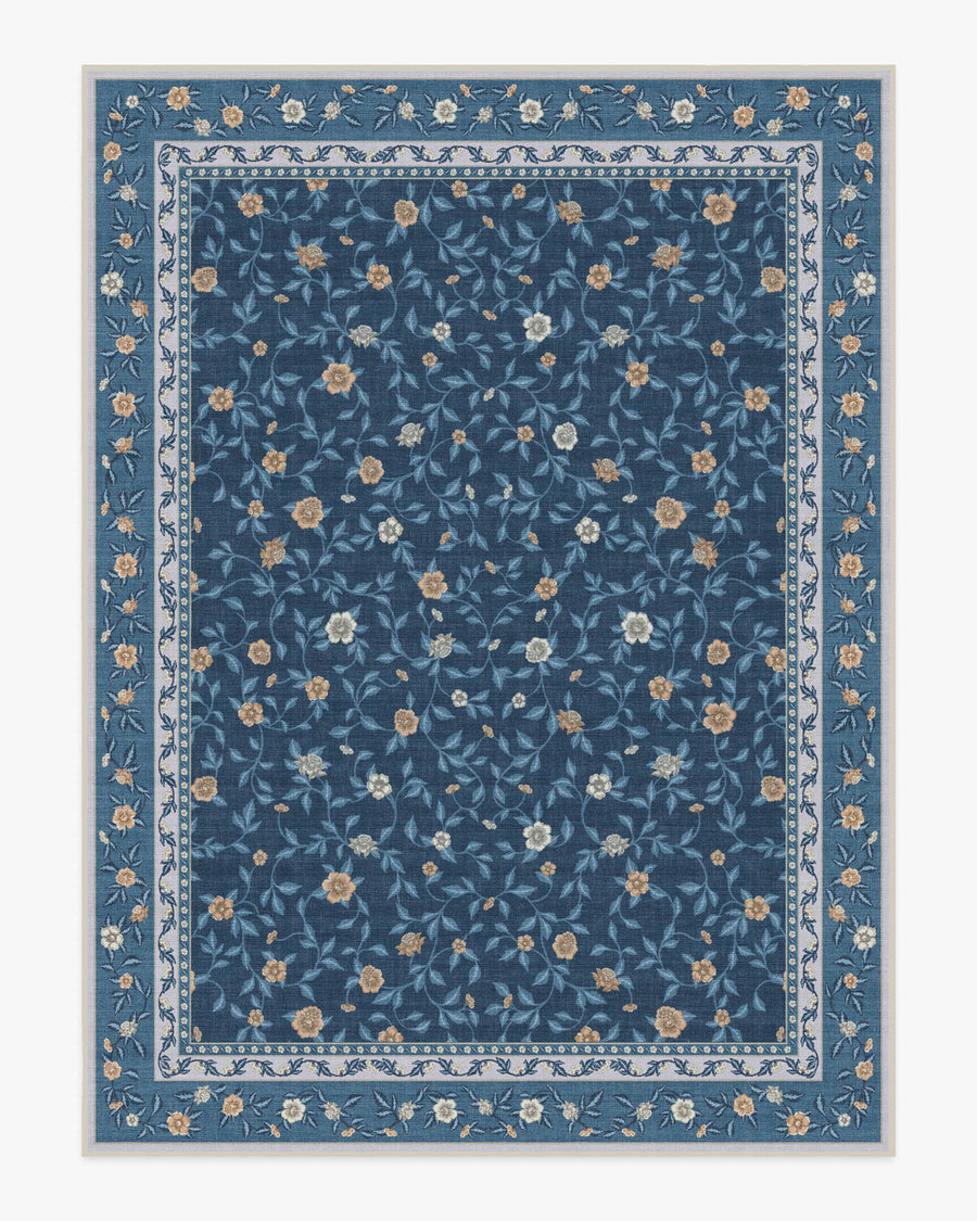 Della — Halı, Mavi Fildişi, AREA, beyaz zemin, 9x12