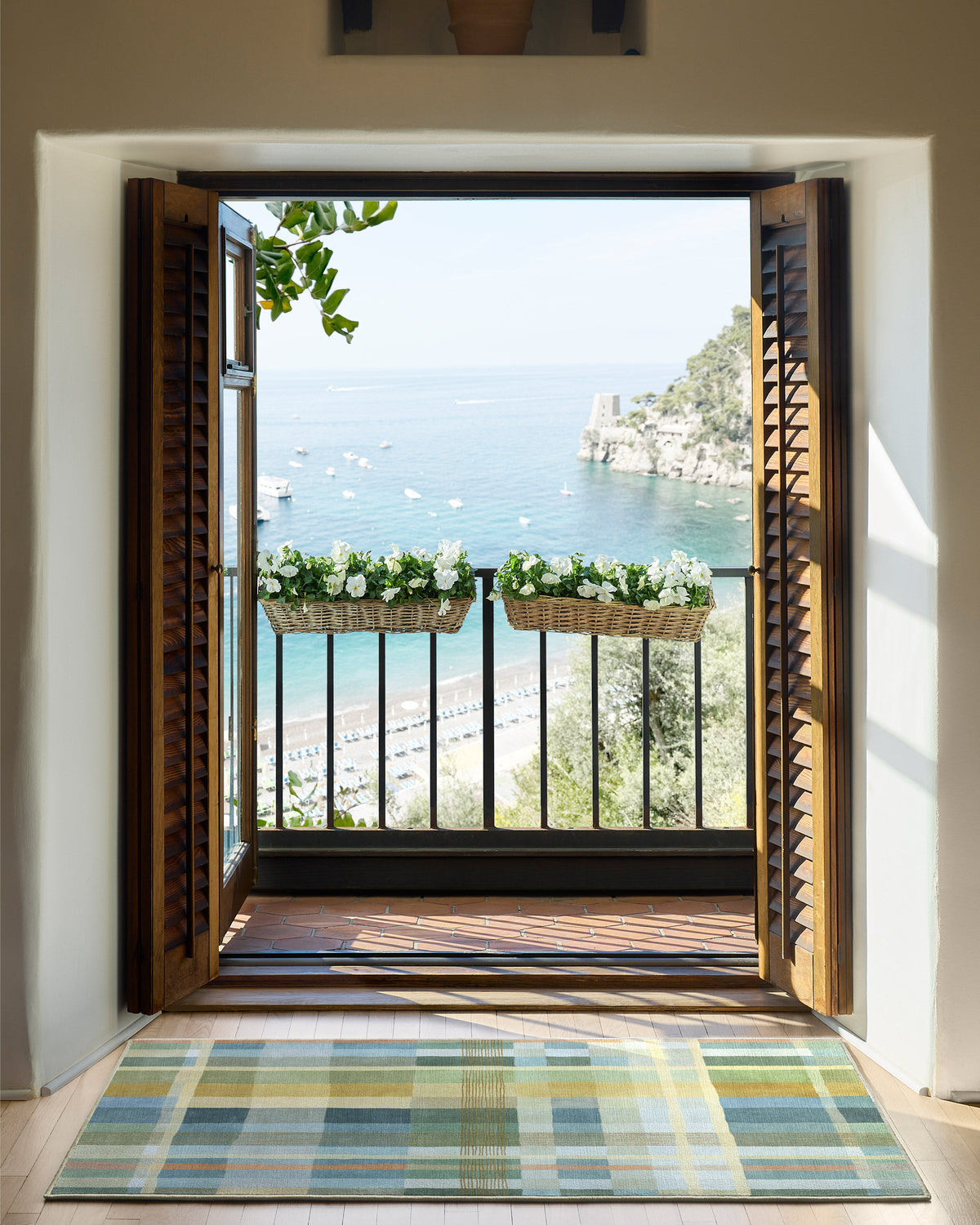 Margot Plaid — Halı, Mavi, AREA, yaşam alanı, 3x5