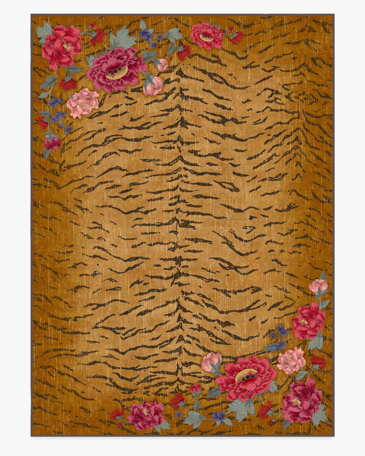 Bengal Bloom — Halı, Çok Renkli, AREA, beyaz zemin, 10x14