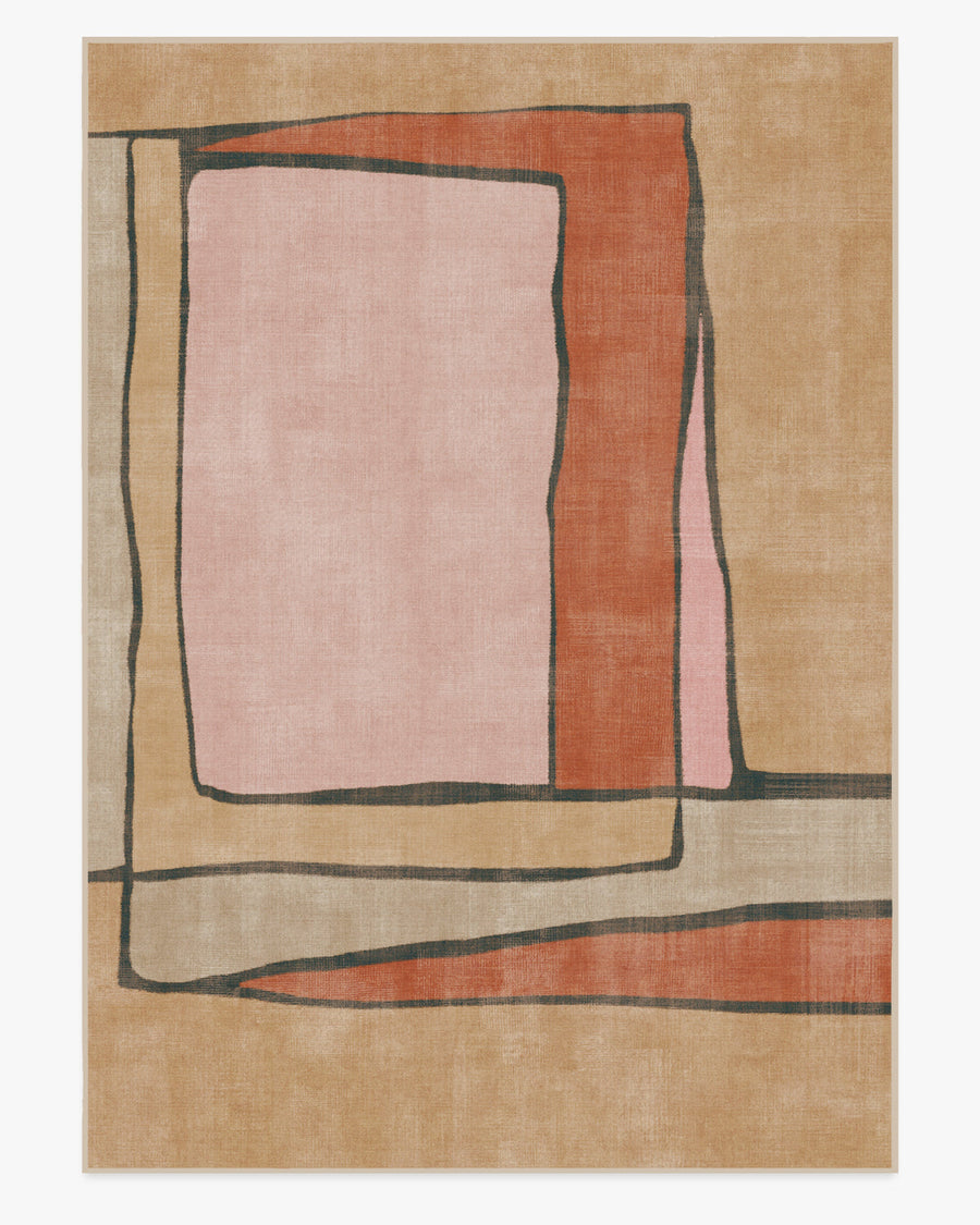 Ari — Halı, Doğal Çok Renkli, AREA, beyaz zemin, 10x14