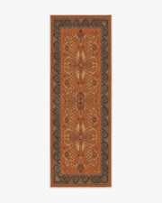 Justina Blakeney Eartha — Halı, Terracotta, RUNNER, beyaz zemin, 2x7