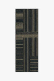 Bowie — Halı, Antrasit, RUNNER, beyaz zemin, 2x7