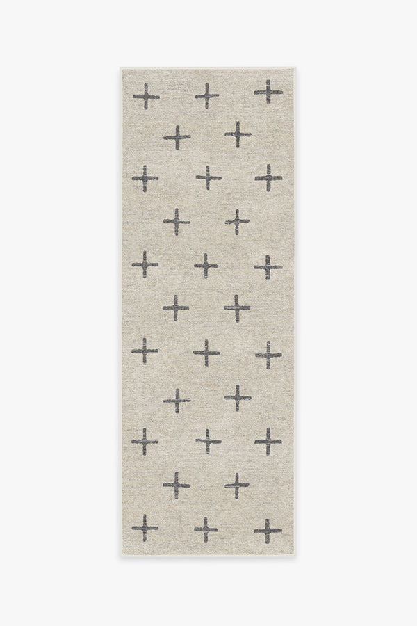 Crosby Birch — Halı, Antrasit, RUNNER, beyaz zemin, 2x7