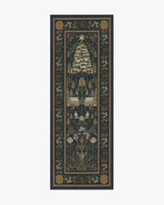 Juniper — Halı, Gece Mavisi, RUNNER, beyaz zemin, 2x7