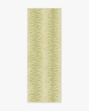 Tree Fern Matcha — Halı, Yeşil, RUNNER, beyaz zemin, 2x7