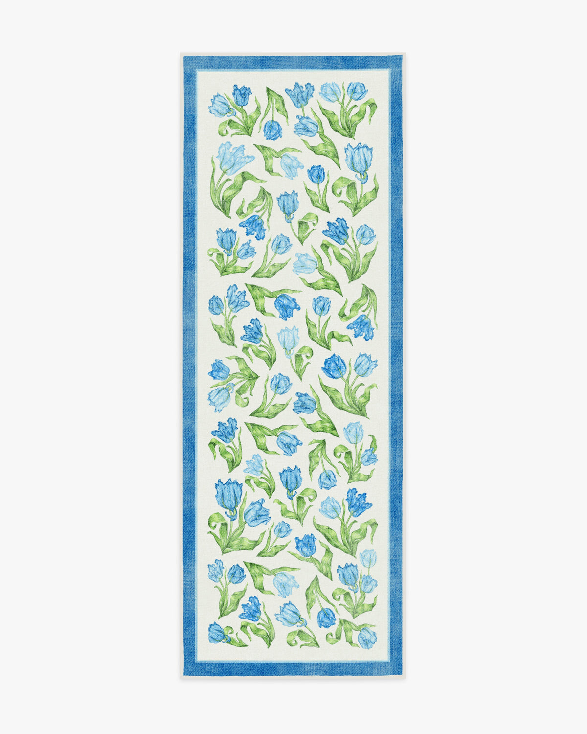 Garden Party — Halı, Mavi, RUNNER, beyaz zemin, 2x7