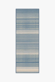 Coastal Linear Stripe — Halı, Arduvaz, RUNNER, beyaz zemin, 2x7