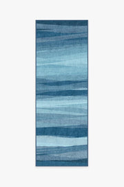 Meridian — Halı, Mavi, RUNNER, beyaz zemin, 2x7