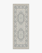 Hendesi Heriz — Halı, Abalone, RUNNER, beyaz zemin, 2x7