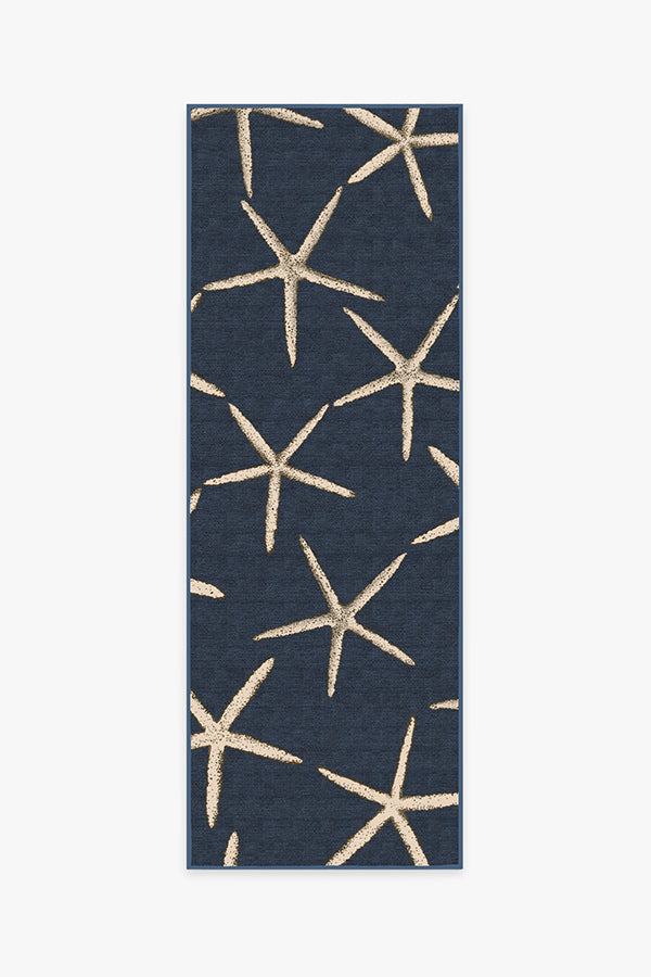 Starfish — Halı, Lacivert, RUNNER, beyaz zemin, 2x7
