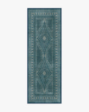 Nomad — Halı, Mavi, RUNNER, beyaz zemin, 2x7