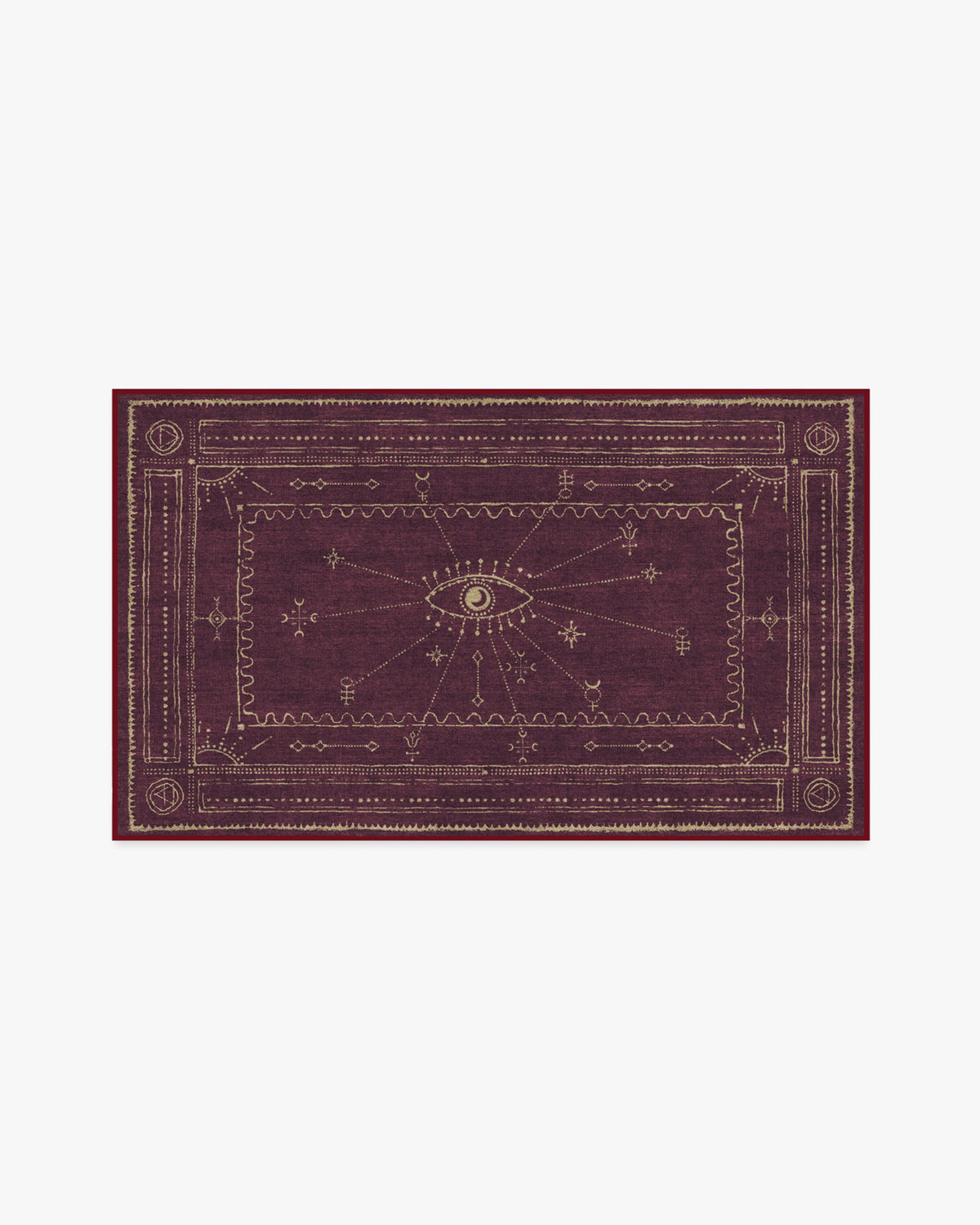 Velith — Halı, Bordo, AREA, beyaz zemin, 3x5