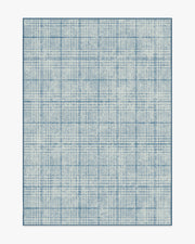 Glen Plaid — Halı, Lacivert, AREA, beyaz zemin, 5x7
