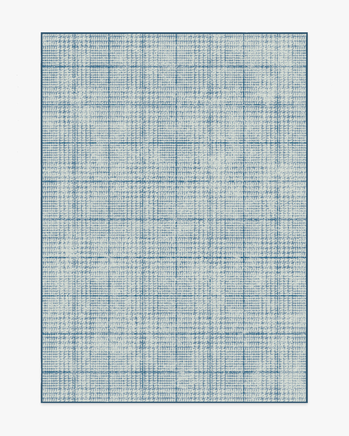 Glen Plaid — Halı, Lacivert, AREA, beyaz zemin, 5x7