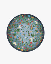 Lily Pad — Halı, Gece Çok Renkli, ROUND, beyaz zemin, 6R