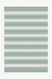 Marina Stripe — Halı, Adaçayı Yeşili, AREA, beyaz zemin, 6x9