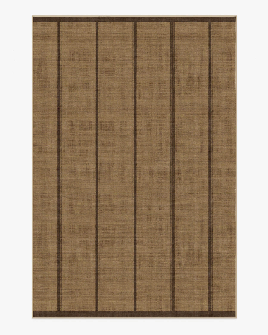 Harvest Stripe — Halı, Kahverengi, AREA, beyaz zemin, 6x9