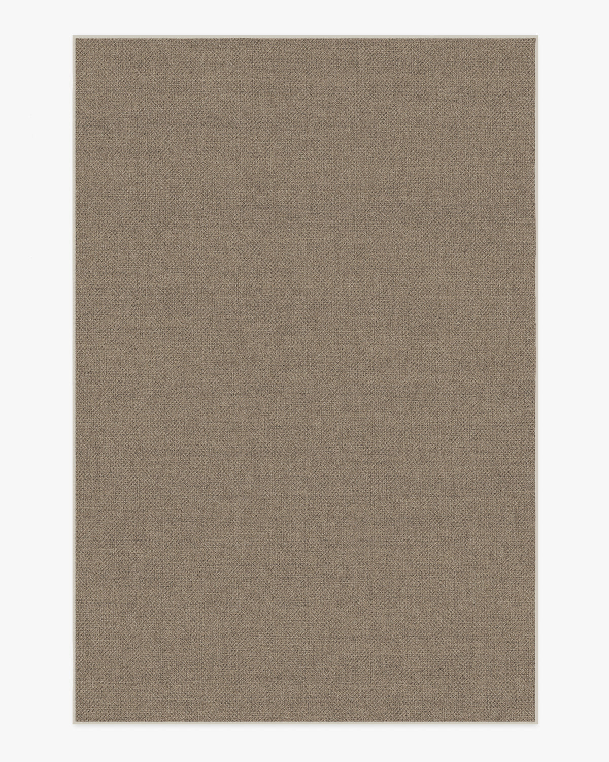 Burlap Solid — Halı, Dove Kahverengi, AREA, beyaz zemin, 6x9