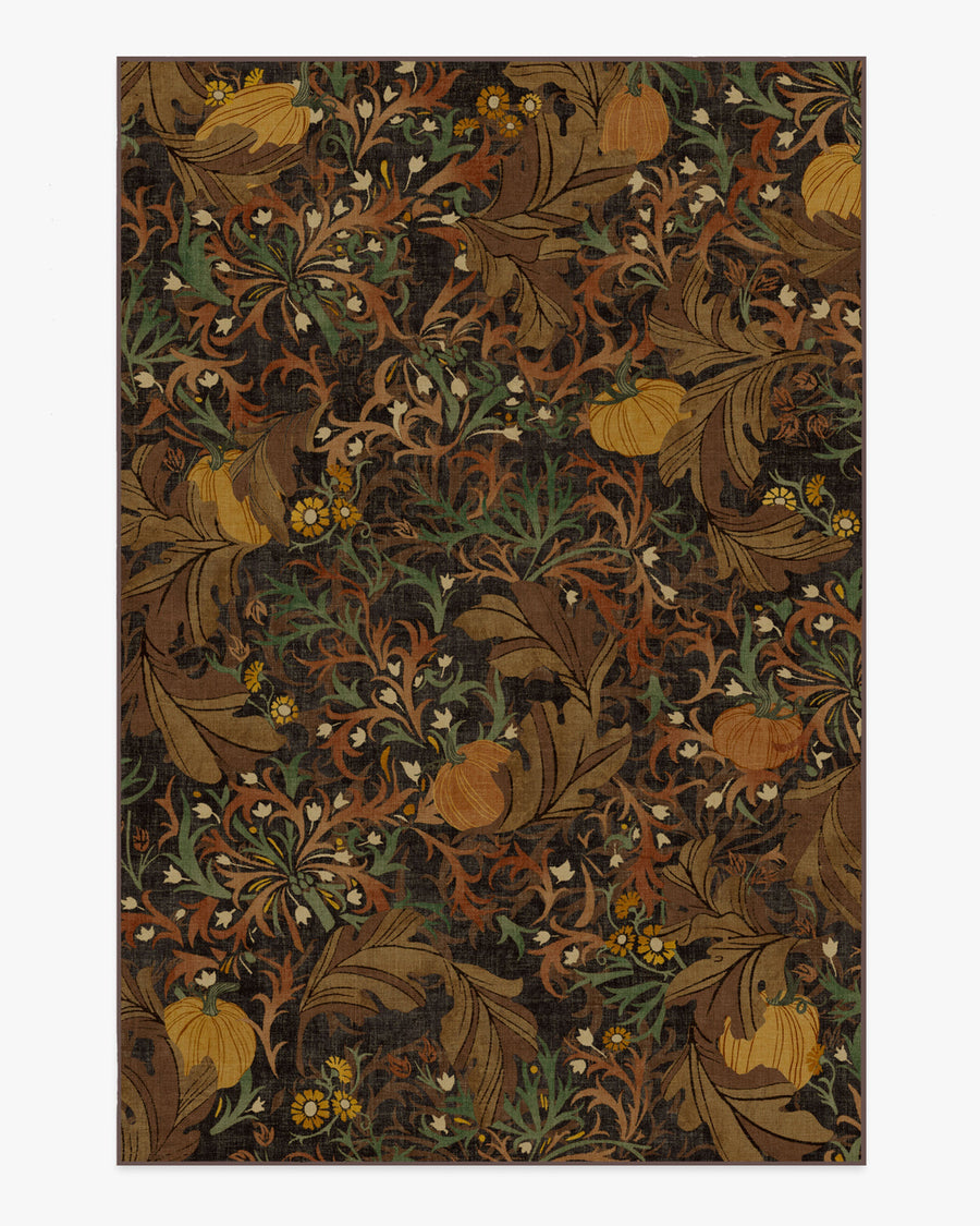 Autumn Canopy — Halı, Koyu Ahşap, AREA, beyaz zemin, 6x9
