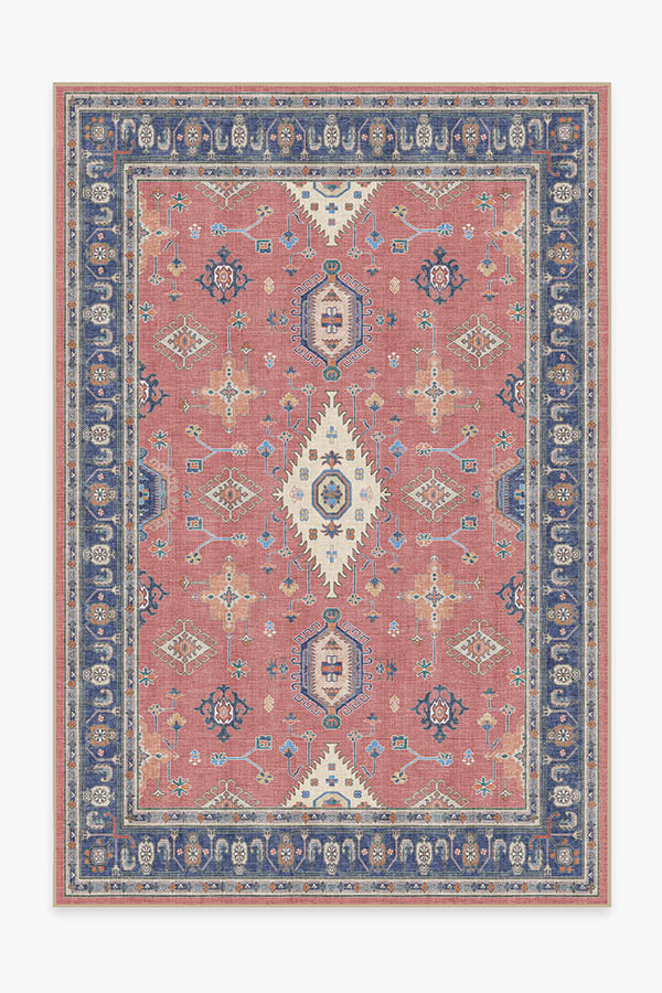 Ranier — Halı, Cayenne Kırmızı, AREA, beyaz zemin, 6x9