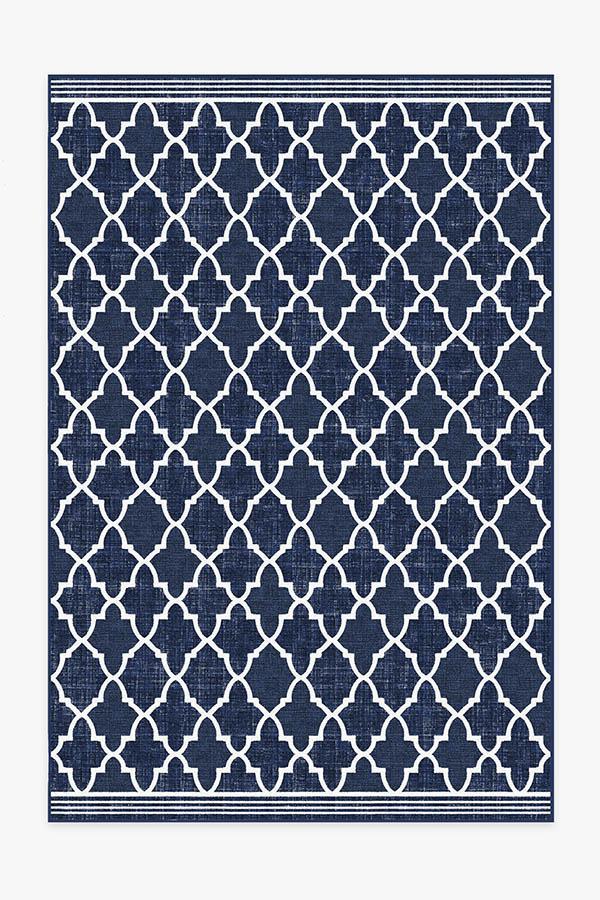 Varia Trellis — Halı, Kraliyet Mavisi, AREA, beyaz zemin, 6x9