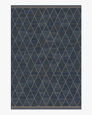 Harlequin Trellis — Halı, Doğal Lacivert, AREA, beyaz zemin, 6x9