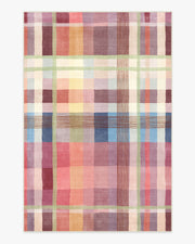 Margot Plaid Berry — Halı, Çok Renkli, AREA, beyaz zemin, 6x9