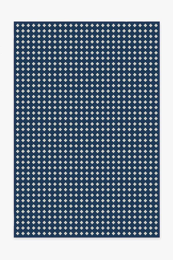 Adde — Halı, Lacivert, AREA, beyaz zemin, 6x9