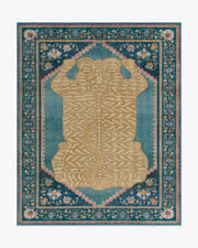 Tigris — Halı, Mavi, AREA, beyaz zemin, 8x10