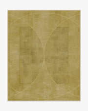 Ayla — Halı, Altın, AREA, beyaz zemin, 8x10